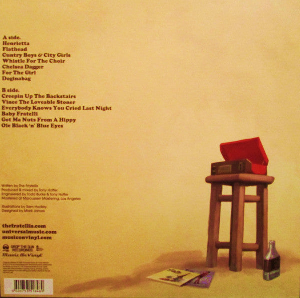 The Fratellis – COSTELLO MUSIC – achterkant hoes