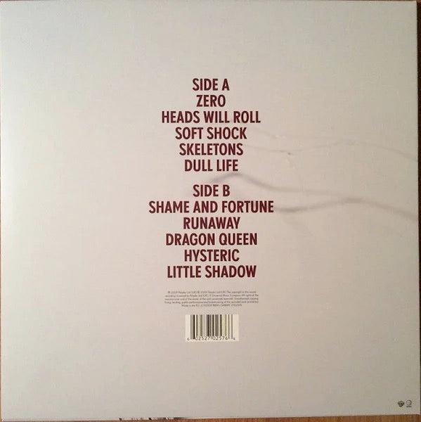 Yeah Yeah Yeahs – IT'S BLITZ! – achterkant hoes