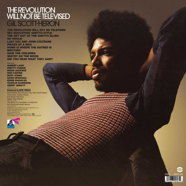 Gil Scott-Heron – THE REVOLUTION WILL NOT BE TELEVISED – achterkant hoes