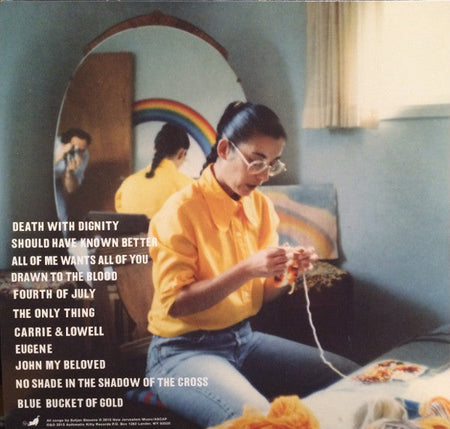 Sufjan Stevens – CARRIE & LOWELL – achterkant hoes