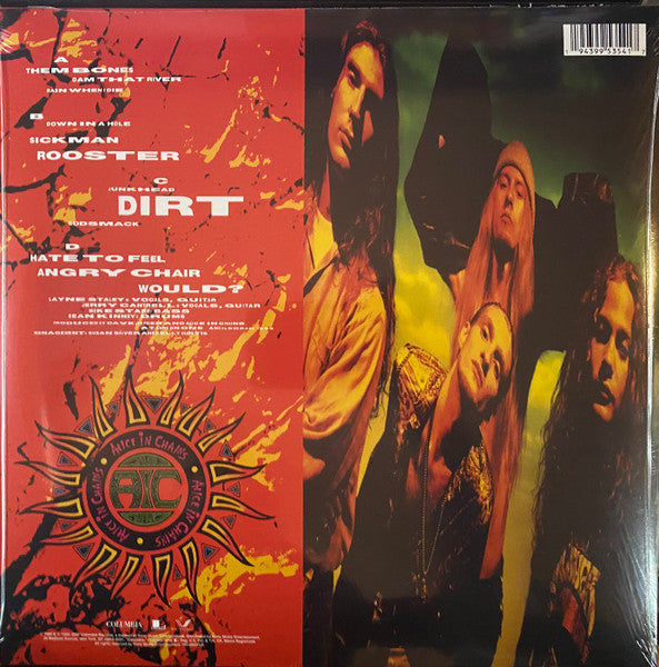 Alice in Chains – Dirt – achterkant hoes