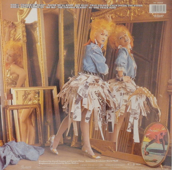 Cyndi Lauper – True Colors – achterkant hoes