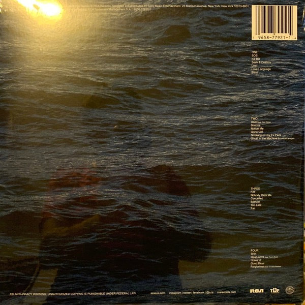 SZA – SOS – achterkant hoes