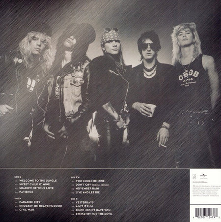 Guns N' Roses – Greatest Hits – achterkant hoes