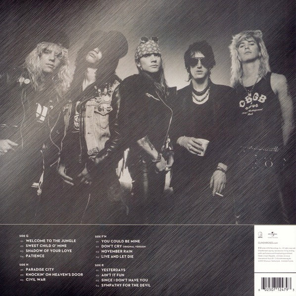 Guns N' Roses – Greatest Hits – achterkant hoes