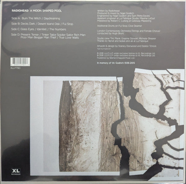 Radiohead – A Moon Shaped Pool – achterkant hoes