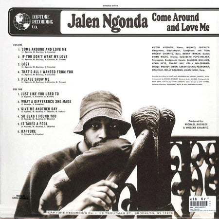 Jalen Ngonda – COME AROUND AND LOVE ME – achterkant hoes