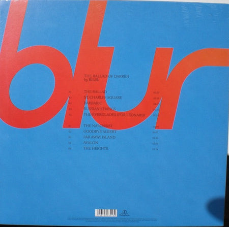 Blur – The Ballad of Darren – achterkant hoes