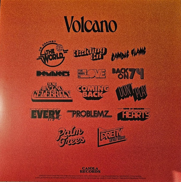 Jungle – VOLCANO – achterkant hoes