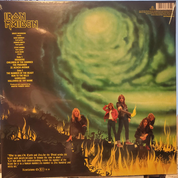 Iron Maiden – The Number of the Beast – achterkant hoes
