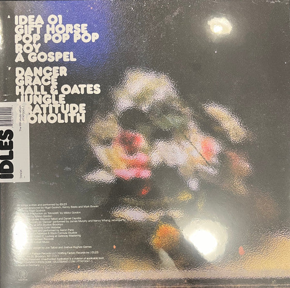 Idles – Tangk – achterkant hoes
