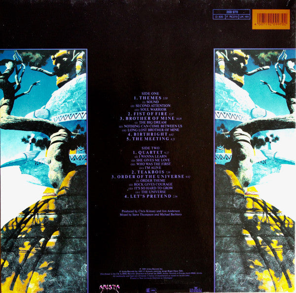 Anderson, Bruford, Wakeman, Howe – ANDERSON BRUFORD WAKEMAN HOWE – achterkant hoes
