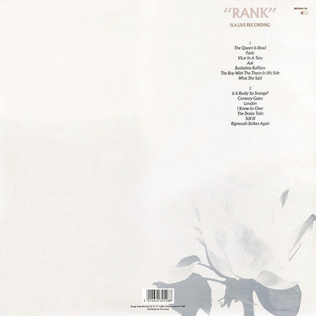 The Smiths – RANK – achterkant hoes