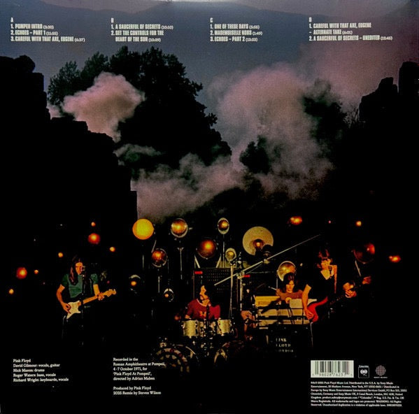 Pink Floyd – Pink Floyd at Pompeii - MCMLXXII – achterkant hoes