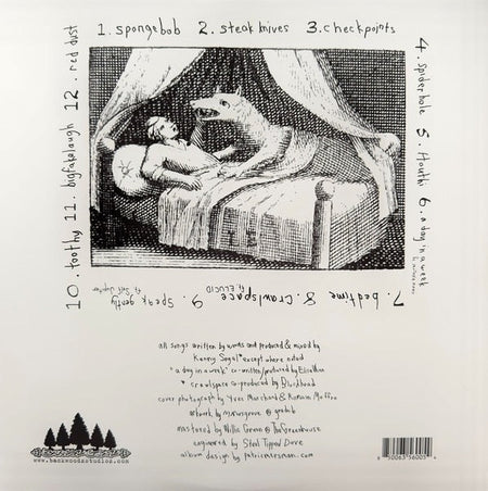 Billy Woods,Kenny Segal – HIDING PLACES – achterkant hoes