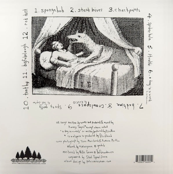 Billy Woods,Kenny Segal – HIDING PLACES – achterkant hoes