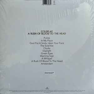 Coldplay – A Rush of Blood to the Head – achterkant hoes