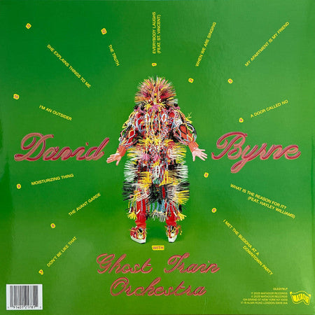 David Byrne – WHO IS THE SKY? – achterkant hoes