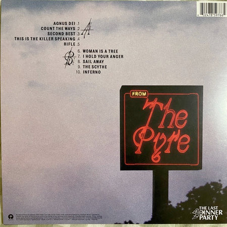 The Last Dinner Party – FROM THE PYRE – achterkant hoes