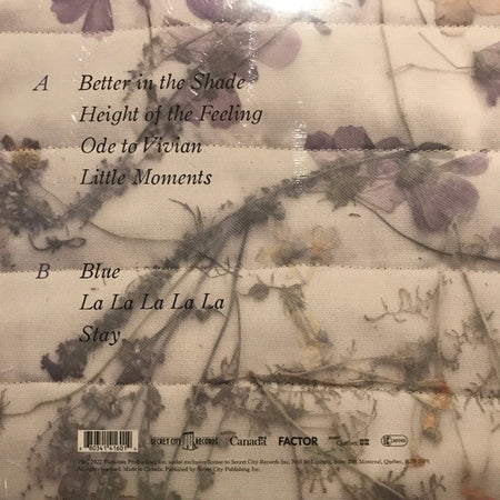 Patrick Watson – BETTER IN THE SHADE – achterkant hoes
