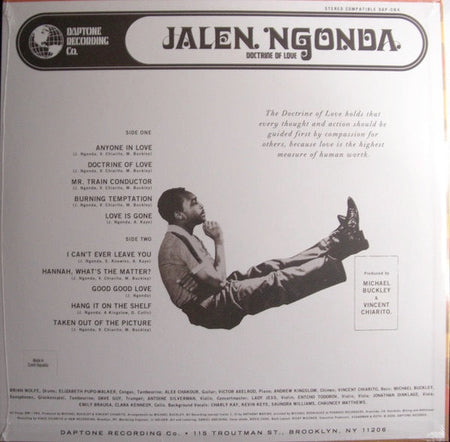 Jalen Ngonda – DOCTRINE OF LOVE – achterkant hoes