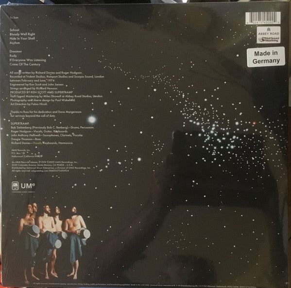Supertramp – Crime of the Century – achterkant hoes