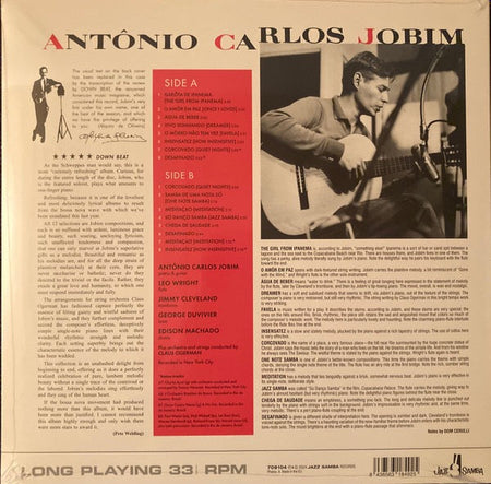 Antonio Carlos Jobim – THE GIRL FROM IPANEMA – achterkant hoes