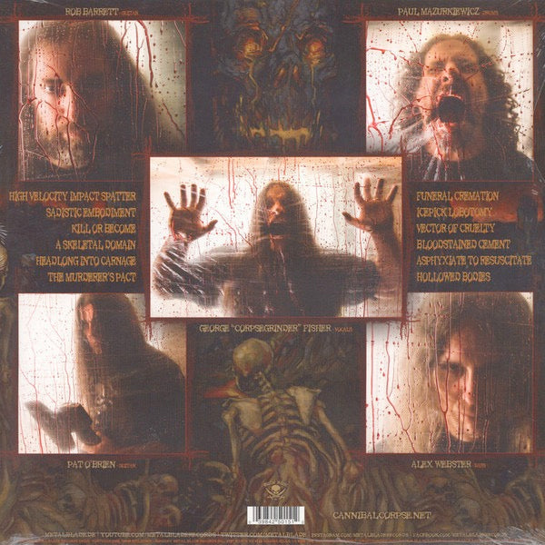 Cannibal Corpse – A SKELETAL DOMAIN – achterkant hoes