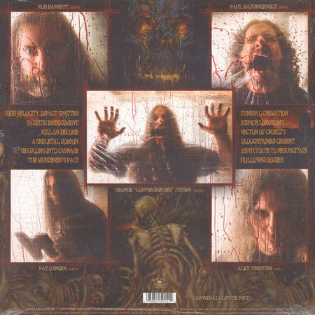 Cannibal Corpse – A SKELETAL DOMAIN – achterkant hoes