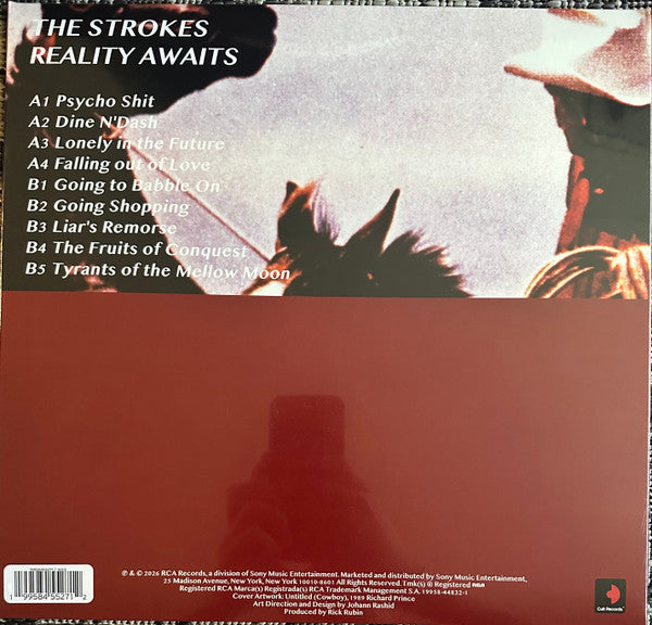 The Strokes – Reality Awaits – achterkant hoes