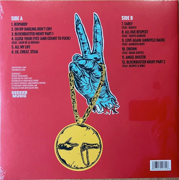 Run The Jewels – RUN THE JEWELS 2 – achterkant hoes