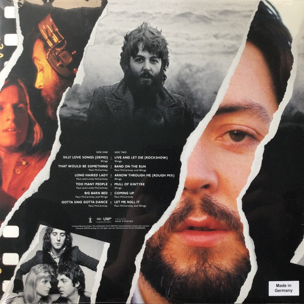 Paul McCartney – MAN ON THE RUN – achterkant hoes