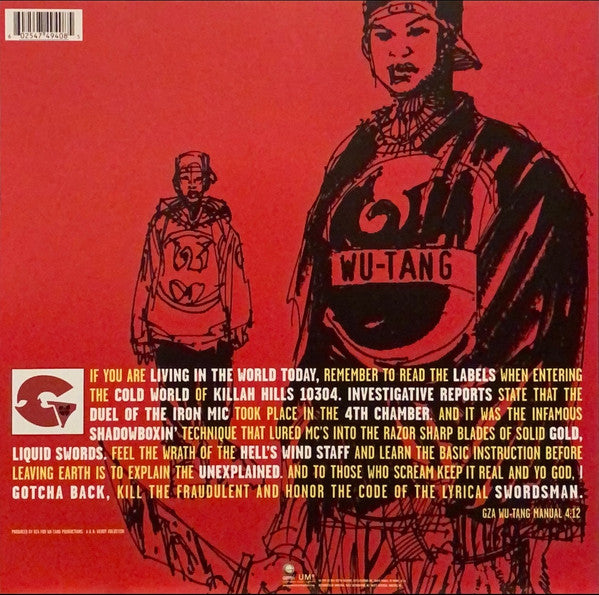 Gza – LIQUID SWORDS – achterkant hoes