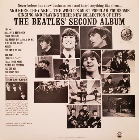 The Beatles – THE BEATLES' SECOND ALBUM – achterkant hoes
