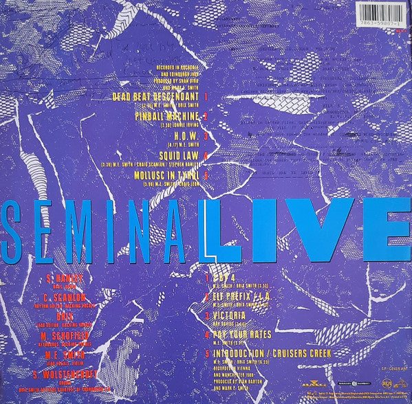 Fall – SEMINAL LIVE – achterkant hoes