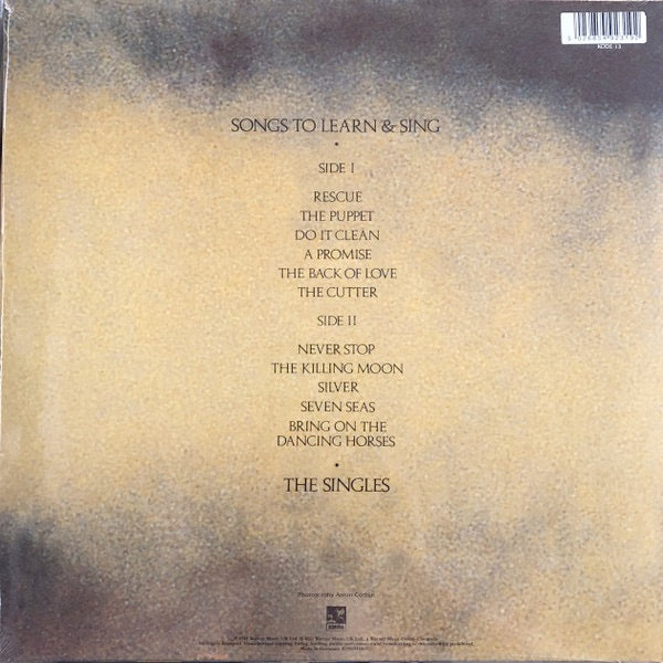Echo And The Bunnymen – SONGS TO LEARN & SING – achterkant hoes