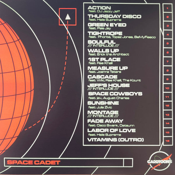 Carrtoons – SPACE CADET – achterkant hoes