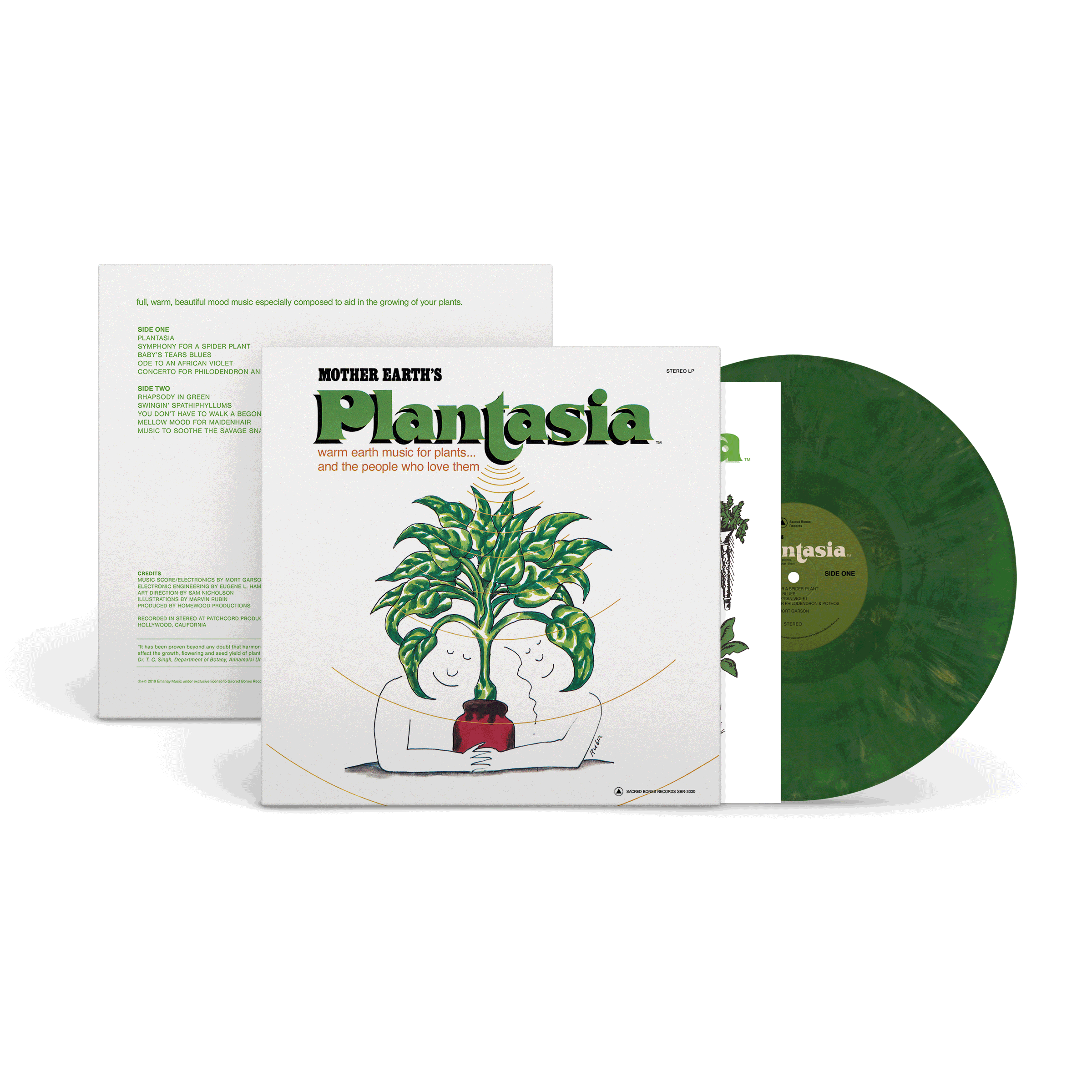 Mort Garson – MOTHER EARTH'S PLANTASIA – achterkant hoes