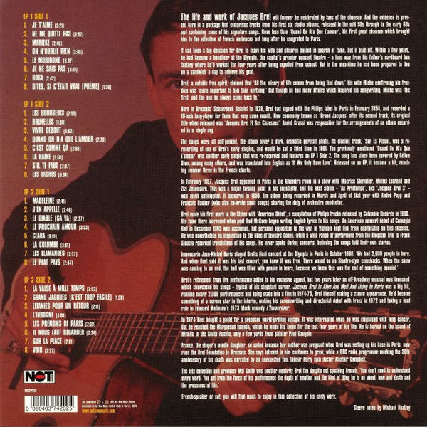 Jacques Brel – NE ME QUITTE PAS – achterkant hoes