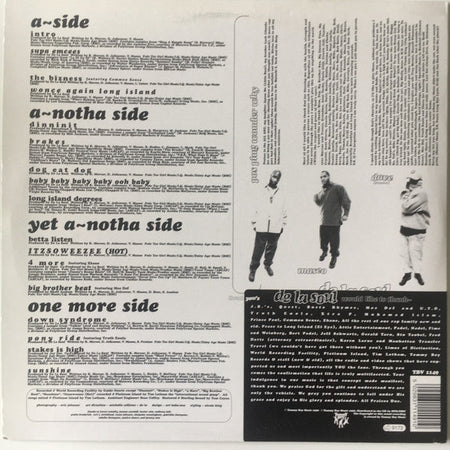 De La Soul – STAKES IS HIGH – achterkant hoes