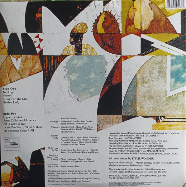 Stevie Wonder – Innervisions – achterkant hoes