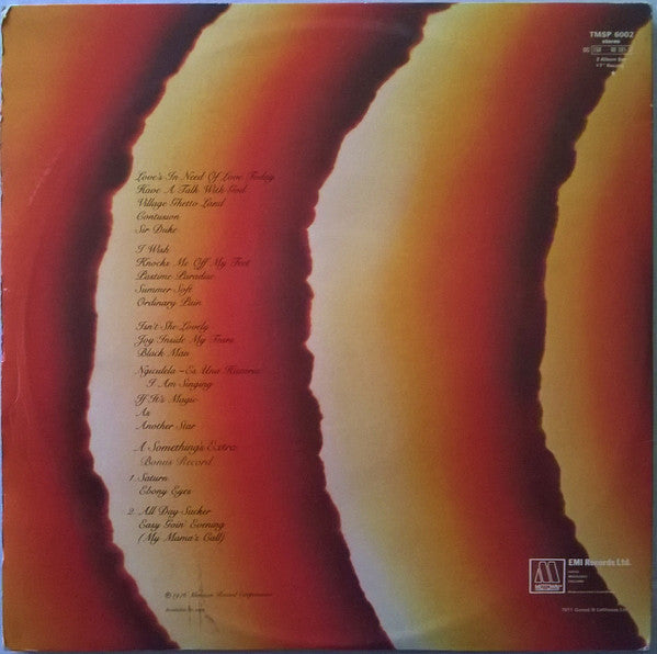 Stevie Wonder – Songs in the Key of Life – achterkant hoes