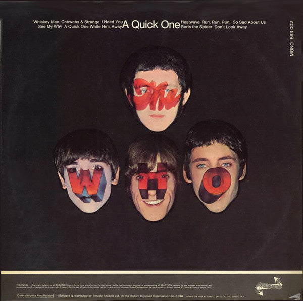 The Who – A Quick One – achterkant hoes