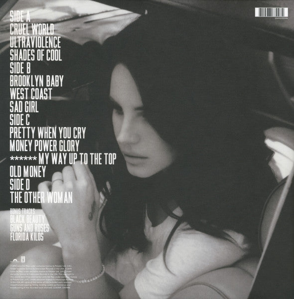 Lana Del Rey – Ultraviolence – achterkant hoes